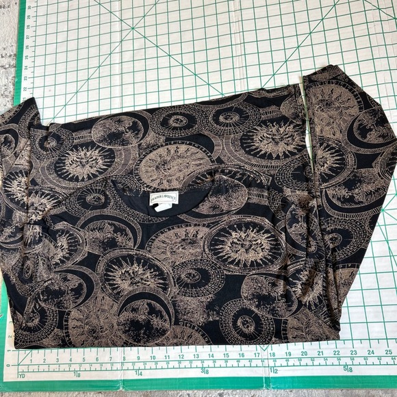 Vintage Size M Shirt Celestial Zodiac Sun Moon Black WhimsiGoth Medieval Dungeon - Picture 5 of 9